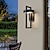 זול מנורות קיר חיצוניות1-גופי תאורה חיצוניים למרפסת עמידים למים פמוטים צמוד קיר מנורות קיר מודרניות למרפסת דלת כניסה כניסה למרפסת לבן חם 110-240v