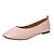 cheap Women&#039;s Flats-Women&#039;s Flats Slip-Ons Dress Shoes Ballerina Barefoot shoes Outdoor Daily Solid Color Summer Low Heel Square Toe Vintage Casual Comfort Faux Leather Loafer Almond Black White