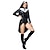 preiswerte Dunkle Religion-Krankenschwestern Nonne Halloween Cosplay Kostüm Partykostüm Maskerade Outfits Cosplay Erwachsene Damen Maskerade Karneval Leistung Party Halloween Einfache Halloween-Kostüme Verkleiden