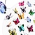 billige Kontorrekvisita-stereoskopisk 3d simulering sommerfugl pushpins kreative pushpins dekorative blomster korktavle spiker for oppslagstavler, bilder, veggdiagram kontor, skoleutstyr tilbehør, tilbake til skolen gave
