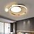 cheap Dimmable Ceiling Lights-LED Ceiling Light Round Design Ceiling Lamp Modern Artistic Metal AluminumStyle Stepless Dimming Bedroom Painted Finish Lights 110-240V ONLY DIMMABLE WITH REMOTE CONTROL