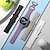 ieftine Curele de ceas Fitbit-4 pachet Bandă de ceas inteligent Compatibil cu Fitbit Versa 4 Sense 2 Versa 3 Sense Silicon Ceas inteligent Curea Ajustabil Femei barbati Banderolă Sport Înlocuire Brăţară