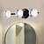 tanie Lampy kosmetyczne-oświetlenie toaletki ip20 1/2/3 lustro głowy przednie światła żelazo akryl czarny moda domowa chowany łazienka przeciwmgielna toaletka led szafka z lustrem lampa oświetlenie łazienkowe 110-240v