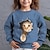 Χαμηλού Κόστους κοριτσίστικα 3d φούτερ και φούτερ-Κοριτσίστικα 3D Γραφική Ζώο Γάτα Πουλόβερ Μακρυμάνικο 3D εκτύπωση Καλοκαίρι Φθινόπωρο Μοντέρνα Κομψό στυλ street Λατρευτός Πολυεστέρας Παιδιά 3-12 χρόνια ΕΞΩΤΕΡΙΚΟΥ ΧΩΡΟΥ Causal Καθημερινά Κανονικό
