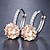 cheap Trendy Jewelry-2pcs Stud Earrings Hoop Earrings For Women&#039;s Cubic Zirconia Citrine Party Wedding Casual Zircon Alloy Solitaire Round Cut