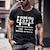 cheap Men&#039;s 3D Tee-Men&#039;s T shirt Tee Distressed T Shirt Graphic Letter Crew Neck Clothing Apparel 3D Print Outdoor Daily Short Sleeve Print Fashion Designer Vintage