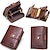 cheap Card Holders &amp; Cases-Man Purse Genuine Leather RFID Vintage Wallet Men with Coin Pocket Short Wallets Small Zipper Walet with Card Holders