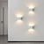 Недорогие Настенные светодиодные светильники-Lightinthebox уличный светодиодный настенный светильник водонепроницаемый 6 Вт вверх и вниз освещение внутренний изогнутый настенный светильник с двойной головкой современная спальня теплый белый