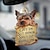 Недорогие Подвески и статуэтки для авто-Милый орнамент для собак, милая акриловая вешалка для животных, автомобильный декор, двухсторонний орнамент