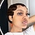 Χαμηλού Κόστους Περούκες μεταμφιέσεων-κοντές περούκες pixie cut για μαύρες γυναίκες μαμά βραζιλιάνικο δάχτυλο ωκεανό wave remy φθηνή περούκα για πάρτι