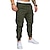 cheap Cargo Pants-Men&#039;s Cargo Pants Cargo Trousers Casual Pants Drawstring Multi Pocket Solid Colored Full Length Daily 100% Cotton Basic Casual Slim Black White Mid Waist Micro-elastic