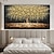 Χαμηλού Κόστους Πίνακες με Λουλούδια/Φυτά-100% ζωγραφισμένα στο χέρι μεγάλα μοντέρνα έργα τέχνης καμβά ελαιογραφία χρυσές ζωγραφιές δέντρων για το σπίτι σαλόνι του ξενοδοχείου διακόσμηση τοίχου τέχνη εικόνα έλασης χωρίς πλαίσιο