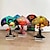 baratos Decorações em Madeira-decoração de cogumelo acrílico frente e verso decoração de mesa flores polvo caracol plantas artesanato decoração home office decor