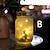 economico Illuminazione vialetto-Lanterna Solare Luci Fatate Da Giardino Ornamento Da Appendere All&#039;aperto Albero Smerigliato Tavolo Da Giardino Patio Prato Lampada Portatile In Barattolo Di Vetro