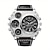 cheap Quartz Watches-Men&#039;s Dual Time Zone Sports Watch: Multifunctional Compass Quartz Wristwatch for Classic Style