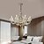 cheap Candle-Style Design-Modern Clear Crystal Chandelier Adjustable 1/6/8 Lights Crystal Glass Flush Mount Hanging Ceiling Pendant Light Classic Candle Style Lighting Fixture E12/E14 for Bedroom Living Room Hallway Entry 110-240V