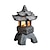 preiswerte Bodenlichter-Dekoration Zen-Ornamente Gartenzubehör Solarbetriebene Turmstatue Palastlaternen Solarlampe Steinpagodenlaterne