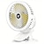 cheap Fans-1pcLarge Capacity Fan Portable Fan Can Be Clipped Desktop Fan USB Charging With Light Summer Fan Cool Big Wind For Outdoor Camping Use