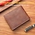 cheap Men&#039;s Bags-Men&#039;s Women&#039;s Wallet Credit Card Holder Wallet PU Leather Shopping Daily Buttons Large Capacity Waterproof Durable Solid Color Black Brown Coffee
