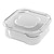 levne Kuchyňská úložiště-2ks uzavřená plastová konzervační krabice chladicí box úložný box pro mikrovlnnou troubu specifický chlazený uzavřený úložný box na potraviny komerční s víkem