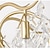 Недорогие Хрустальные настенные бра-Настенный светильник из ивового хрусталя, роскошный настенный светильник k9 для помещений, 32 см, художественный креативный настенный светильник для гостиной, прихожей отеля, золотой 110-240 В