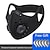 abordables Auriculares para casco de moto-máscara de motocicleta máscara de polvo de montar máscara de filtro de filtro reemplazable transpirable máscara de orejas colgantes