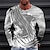 Χαμηλού Κόστους ανδρικό μπλουζάκι 3d-Ανδρικά Μπλουζάκι Γραφική 3D Εκτύπωση μεταλλικό πουκάμισο Στρογγυλή Ψηλή Λαιμόκοψη Ρούχα 3D εκτύπωση ΕΞΩΤΕΡΙΚΟΥ ΧΩΡΟΥ Καθημερινά Μακρυμάνικο Στάμπα Βίντατζ Μοντέρνα Υψηλής Ποιότητας