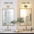 preiswerte LED Wandleuchten-Lightinthebox-Badezimmerleuchten über dem Spiegel, goldene Waschtischleuchten aus klarem Glas, Wandleuchte für den Innenbereich, moderne zylindrische Wandleuchte, Auf- und Ab-Wandmontagelampe für