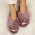 cheap Women&#039;s Slippers &amp; Flip-Flops-Women&#039;s Slippers Fuzzy Slippers Fluffy Slippers House Slippers Warm Slippers Home Daily Solid Color Winter Flat Heel Cute Casual Comfort Satin Faux Fur Loafer Wine Red Bean Paste off white