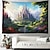 cheap Landscape Tapestry-Castle Garden Theme Hanging Tapestry Wall Art Large Tapestry Mural Decor Photograph Backdrop Blanket Curtain Home Bedroom Living Room Decoration