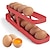 זול כלים לביצים-מתקן ביצים, מגשי ביצים אוטומטיים עם 2 קומות, קופסא לאחסון ביצים למקרר, סלסלת ביצים מפלסטיק, ארגונית לשמירה על טריות ביצים, אביזרי אחסון למטבח