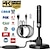 cheap TV Boxes-TV Antenna Digital HDTV Amplified 3600 Mile Range Indoor Outdoor W/Magnetic Base