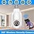 cheap Indoor IP Network Cameras-1080P/720P Wifi E27 Bulb Surveillance Camera Full Color Night Vision Motion Detection 4x Digital Zoom 2 Way Voice Indoor Baby Monitor Home Security Netcam