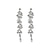 ieftine Cercei-Pentru femei Cercei Picătură Bijuterii Franjuri Prețios Stilat Lux cercei Bijuterii Argintiu Pentru Nuntă Petrecere 1 pereche