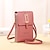 baratos saco de telefone universal-Bolsas femininas carteiras de couro macio com tela sensível ao toque para celular bolsa crossbody alça de ombro para bolsas femininas baratas