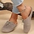 cheap Women&#039;s Slip-Ons &amp; Loafers-Women&#039;s Flats Slippers Slip-Ons Flat Sandals Espadrilles Outdoor Slippers Outdoor Beach Solid Color Cut-out Summer Flat Heel Round Toe Casual Comfort Minimalism PVC Loafer Black Pink khaki