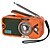 cheap Radios and Clocks-3600mAh Emergency Crank &amp;NOAA Weather Radio Hand Crank/Solar/USB ChargingPortable Radio With (AM FM /WB) Radio With Other Function For BT Speaker &amp;Flashlight&amp; Phone Charger&amp;Power Bank &amp; MP3 Playe