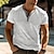 billiga Henley t-shirt för män-Herr Waffle Henley Shirt Grafisk Henley Kläder 3D-tryck Utomhus Dagligen Kortärmad Knapp Mode Designer Grundläggande
