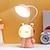 Недорогие Настольные лампы-Портативная милая настольная лампа, аккумуляторная, с регулируемой яркостью, usb, настольная лампа для учебы, прикроватный светодиодный ночник для чтения, работы, подарок на день рождения для детей