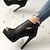 cheap Ankle Boots-Women&#039;s Heels Sandals Boots Plus Size Sandals Boots Summer Boots Outdoor Daily Solid Color Booties Ankle Boots Summer Stiletto Heel Peep Toe Elegant Sexy Minimalism Microfiber Zipper Black