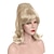 cheap Costume Wigs-Blonde Beehive Wig 60s Blonde Wig Women 50s Flip Wig with Retro Bang Blonde Cosplay Halloween Vintage Costume Wig
