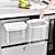 tanie Przechowywanie w kuchni-wiszący kosz na śmieci szafka kuchenna z pokrywą haczyk samoprzylepny kosz na odpady kuchenne gospodarstwo domowe łazienka toaleta kosz na papier szyty 1szt