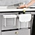 Недорогие Хранение на кухне-настенный мусорный бак кухонный шкаф с крышкой клейкий крючок контейнер для хранения кухонных отходов бытовая ванная комната туалет сшитая корзина для бумаги 1 шт.