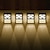 お買い得  屋外用ウォールライト-ソーラーフェンスライト屋外 LED ウォールライト防水ワイヤレスステップ装飾照明ランプデッキ階段パティオ庭通路風景