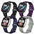 levne Pásky na hodinky Fitbit-4 balení Chytré hodinky Kompatibilní s Fitbit Versa 3 Sense Versa 4 Sense 2 Silikon Chytré hodinky Popruh Voděodolné Nastavitelný Sportovní značka Výměna, nahrazení Náramek