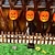 billiga Utomhus- och trädgårdsdisplayer-Halloween solcellslampor onda pumpa uteplatslampor läskigt lyser upp din utomhus jack o' lantern dekoration pumpa skalle spöke för halloween tacksägelsehelger