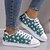 cheap Graphic Print Shoes-Women&#039;s Sneakers Plus Size Canvas Shoes Outdoor Daily Floral Summer Flat Heel Round Toe Sporty Casual Walking Canvas Lace-up Dark Grey White Yellow