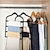 cheap Clothing Rack Storage-Closet Organizers and Storage,Magic Pants Hangers Space Saving,Velvet Hangers for Organization and Storage,Dorm Room Essentials for College Students Girls,Home Organization Scarf Hangers Jean Hangers