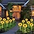 お買い得  経路ライト＆ランタン-ソーラーひまわりledグローポール中庭シミュレーション植物ランプホリデーパーティー風景装飾ランプ芝生フロアランプ