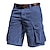 cheap Cargo Shorts-Men&#039;s Cargo Shorts Corduroy Shorts Pocket Plain Comfort Breathable Outdoor Daily Going out Fashion Casual White Blue